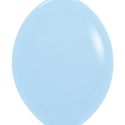 Globos Azul Mate Pastel 30cm 50pcs