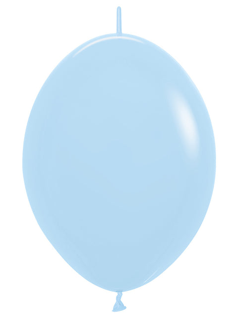 Globos Azul Mate Pastel 30cm 50pcs