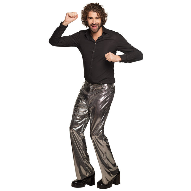 Pantalones Disco Plateados M/L