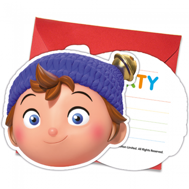 Invitaciones Noddy 6pcs