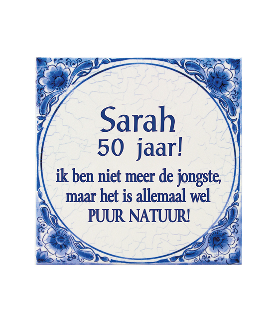 Azulejo azul de Delft Sarah 14,5cm