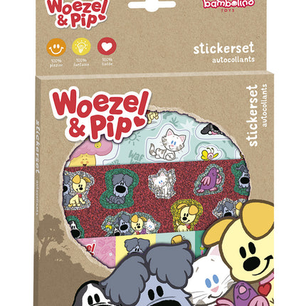 Juego de pegatinas Woezel En Pip