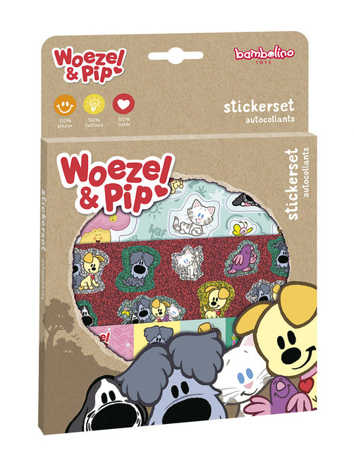 Juego de pegatinas Woezel En Pip