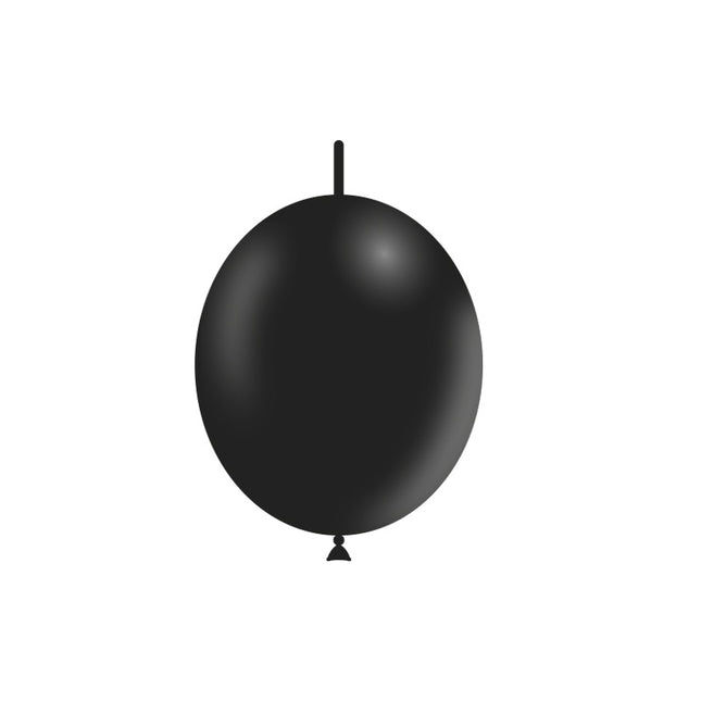 Globos Botón Negro 30cm 50pcs