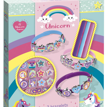 Set para hacer pulseras/dijes de unicornio