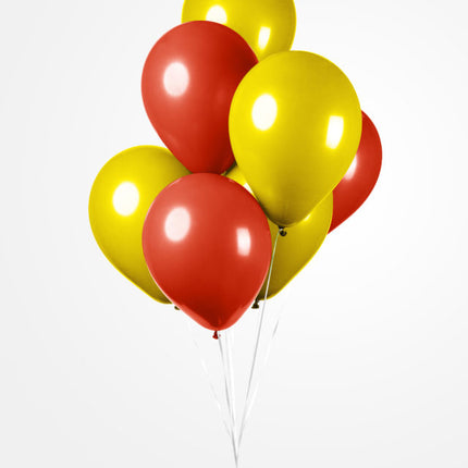 Globos Rojo Amarillo 30cm 10pcs