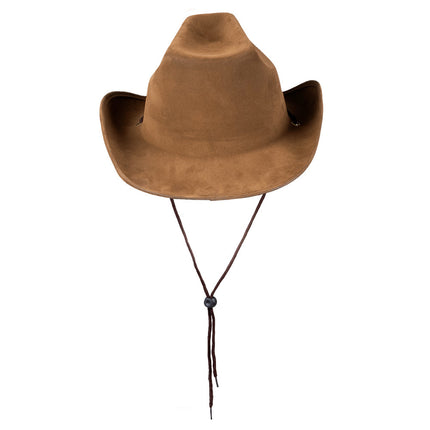 Sombrero de vaquero Utah Piel sintética Marrón 43cm