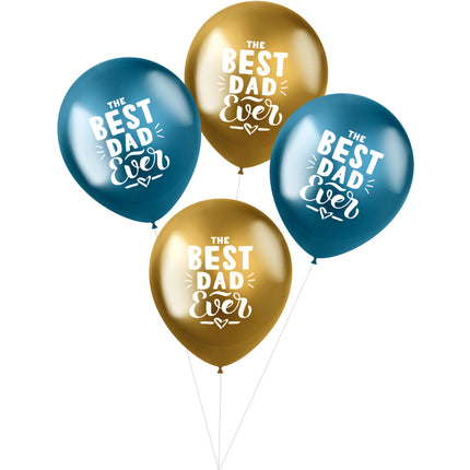 Globos Best Dad Ever 33cm 4pcs