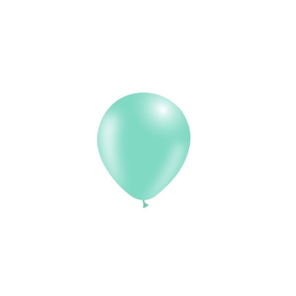 Globos verde menta 14cm 100pcs