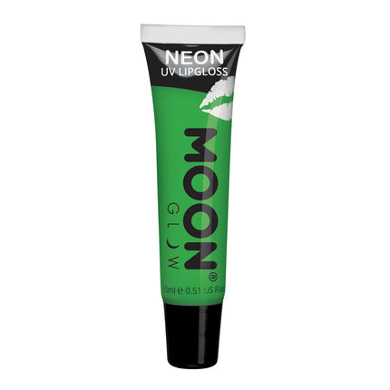 Brillo de Luna Brillo Labial UV Neón Manzana Verde Intenso 15ml