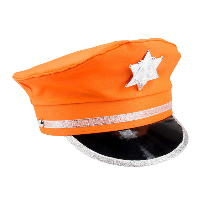 Gorra Policía Naranja