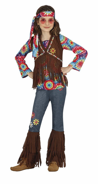Disfraz Hippie Niña Flores