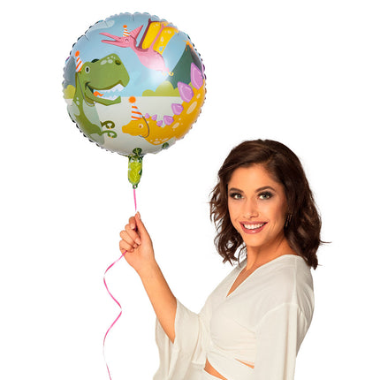 Globo de Helio Dino 45cm vacío