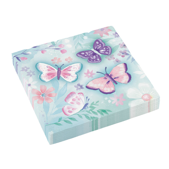 Servilletas Mariposas 33cm 16pcs