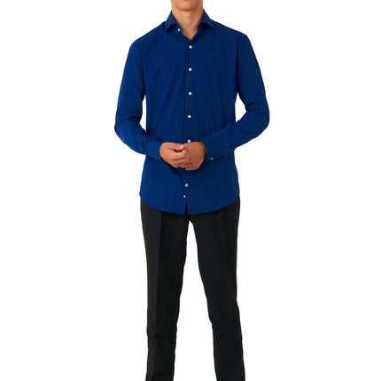 Camisa Azul Oscuro Niño Adolescente OppoSuits