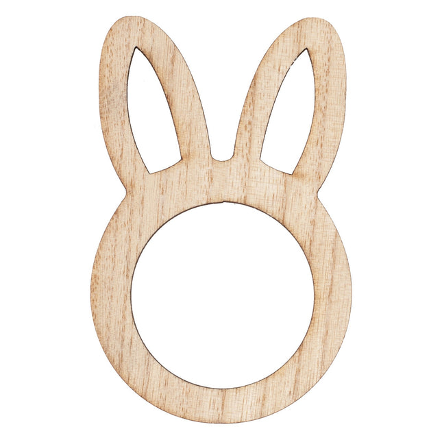 Decoración de Mesa de Pascua Conejo de Madera 6,5cm