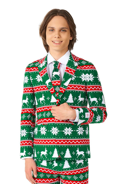 Traje Verde Festivo Niño Adolescente OppoSuits