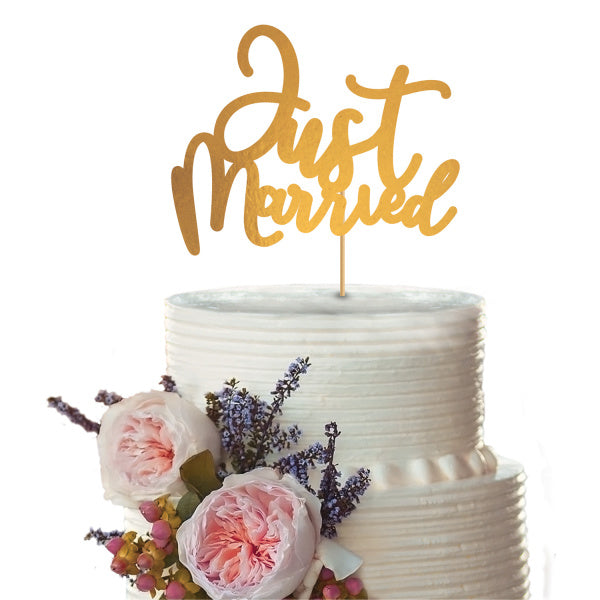 Adorno para tarta Just Married