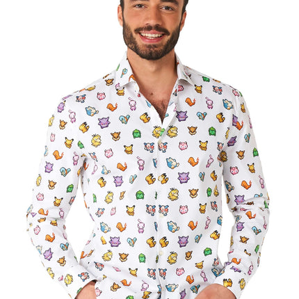 Camisa Pixel Pokémon Hombre OppoSuits