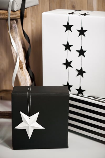 Decoración Estrellas Blancas 6uds