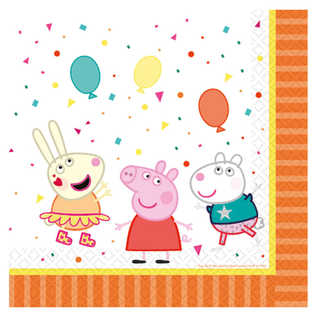 Peppa Pig Servilletas Fiesta 33cm 16pcs