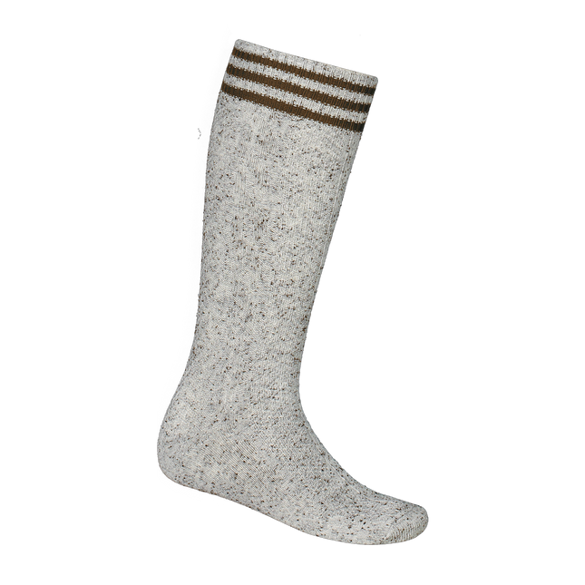 Medias Oktoberfest Gris Hombre Con Rayas Marrones