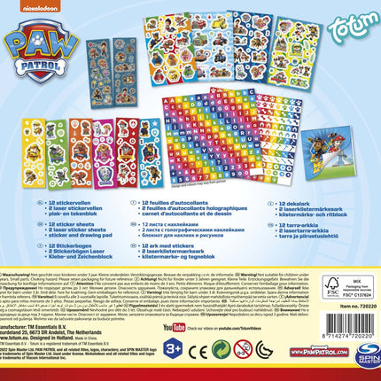 Juego de pegatinas Paw Patrol grande