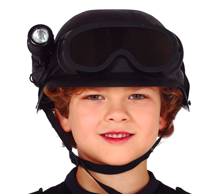 Casco Swat Linterna Niño