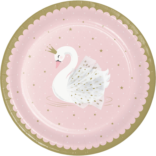 Platos Cisne 23cm 8ud