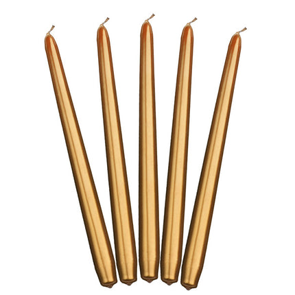 Velas Oro Metálico 29cm 10pcs