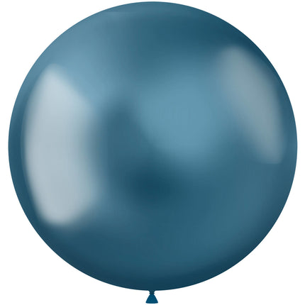 Globos Azules Cromados 48cm 5pcs