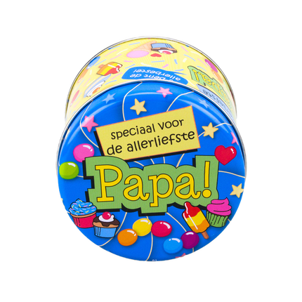 Lata de caramelo Papa 9cm