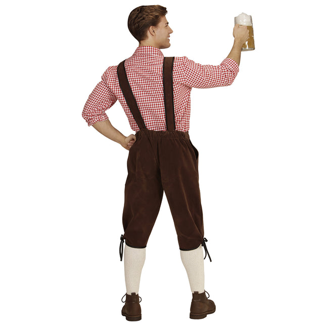 Oktoberfest Lederhosen Marrón Hombre