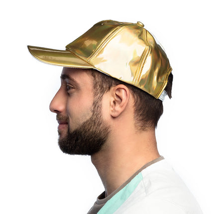 Gorra Holográfica Oro Ajustable 26cm