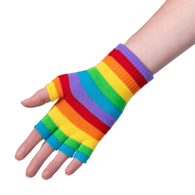 Guantes arco iris sin dedos