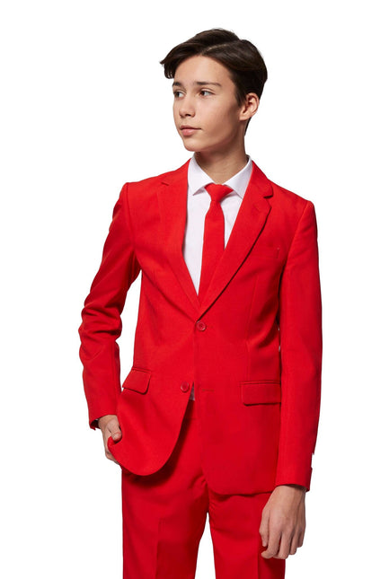 Traje Rojo Niño Adolescente OppoSuits