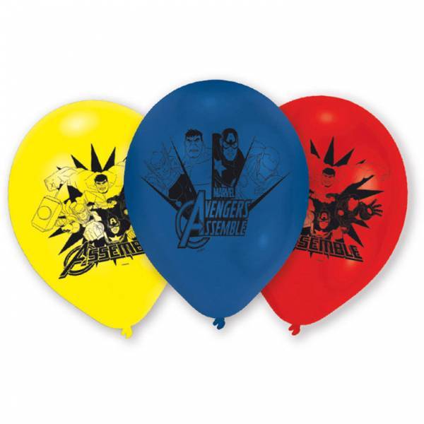 Globos Vengadores 23cm 6pcs