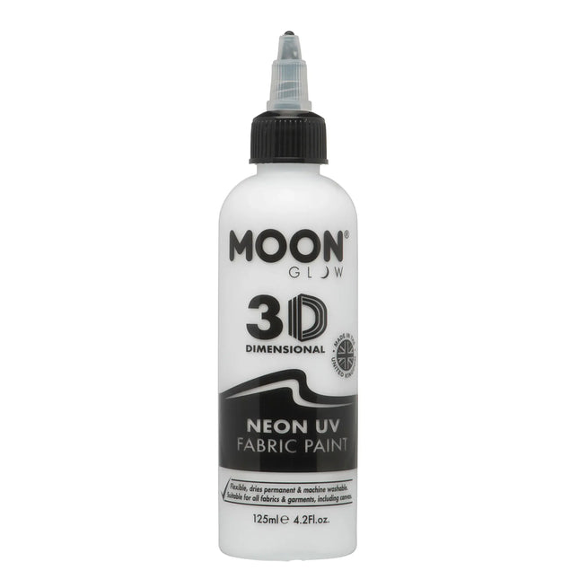 Moon Glow Pintura UV Neón para Telas 125ml Blanco 125ml