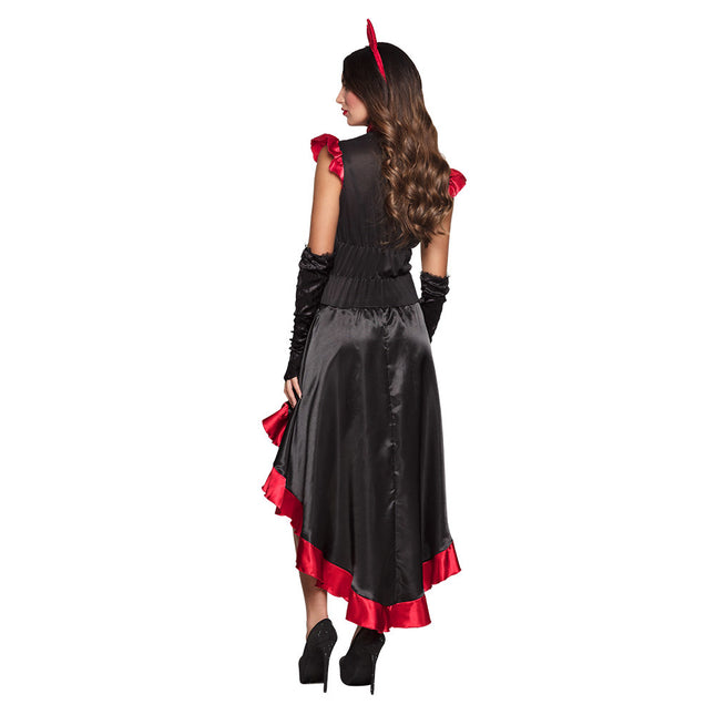 Halloween Disfraz de Diablo Negro Rojo