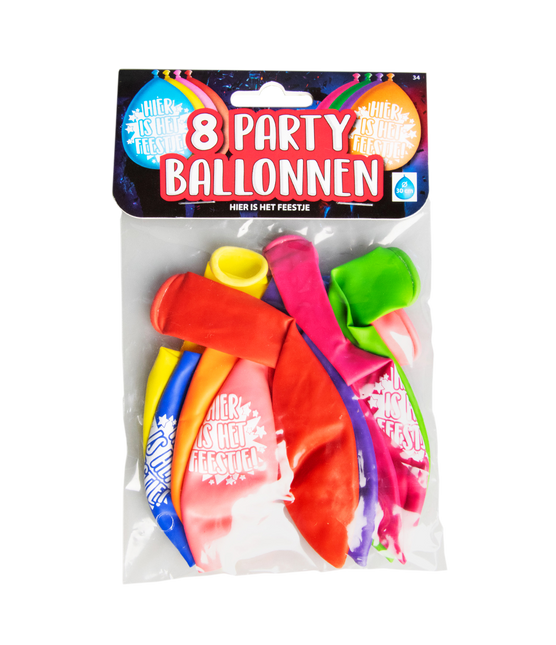 Globos Here's the Party 30cm 8pcs