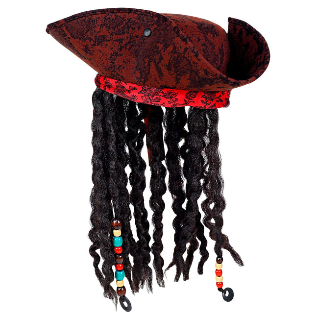 Sombrero pirata con rastas