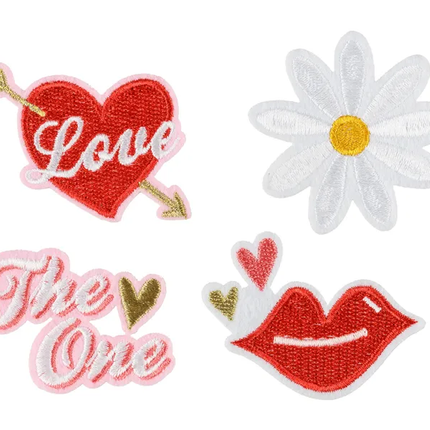 Emblema de hierro Amor 4pcs