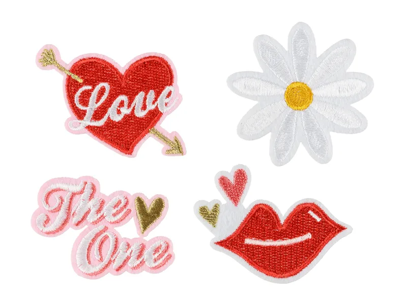 Emblema de hierro Amor 4pcs