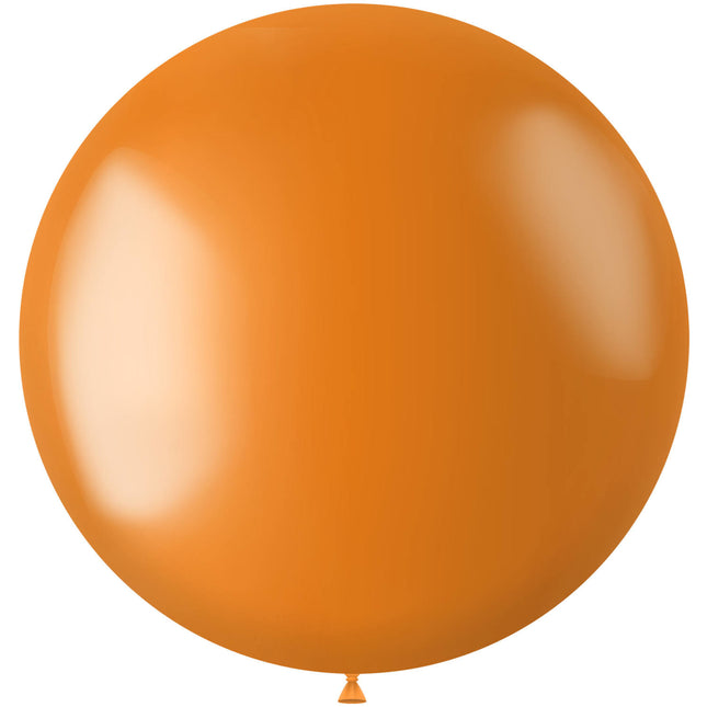 Globo Naranja Metálico Caléndula Naranja 78cm