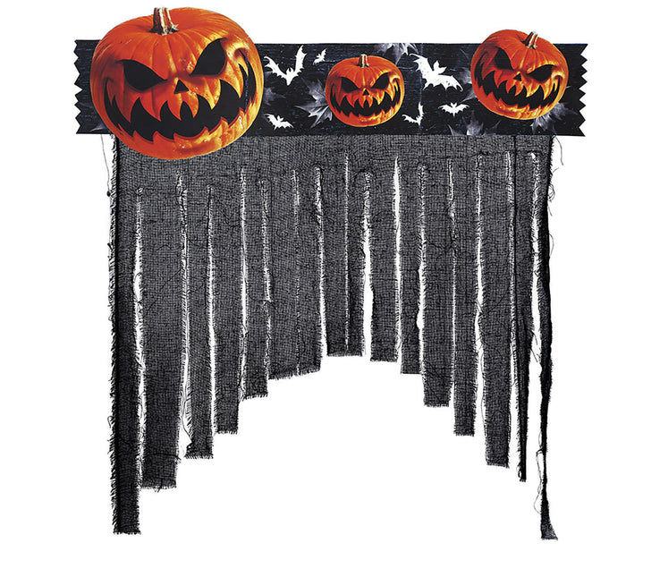 Cortina de puerta de Halloween Calabazas