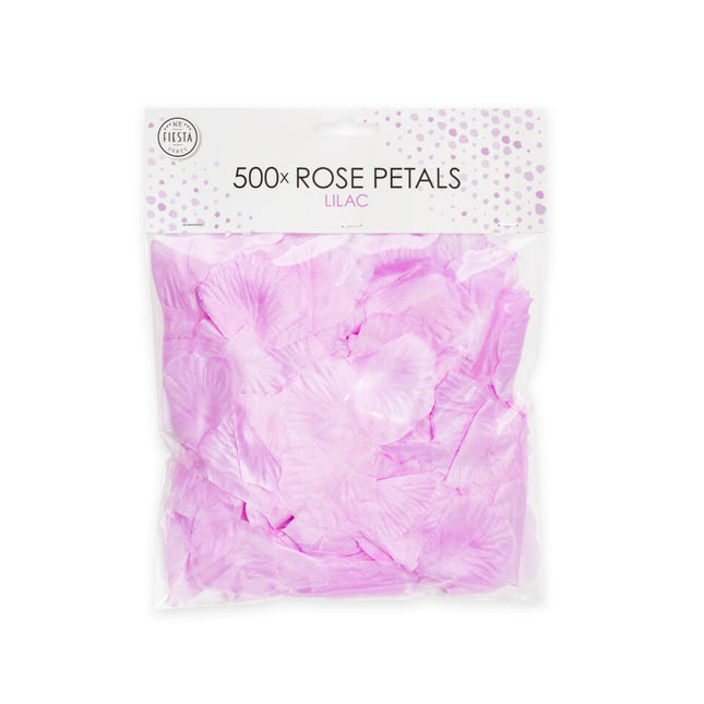 Pétalos de rosa lila 500uds.