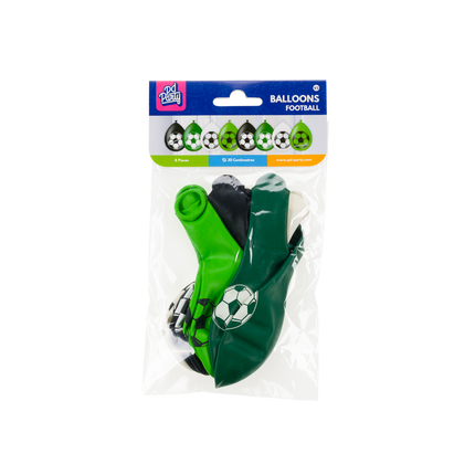 Globos Fútbol Verde 30cm 8pcs