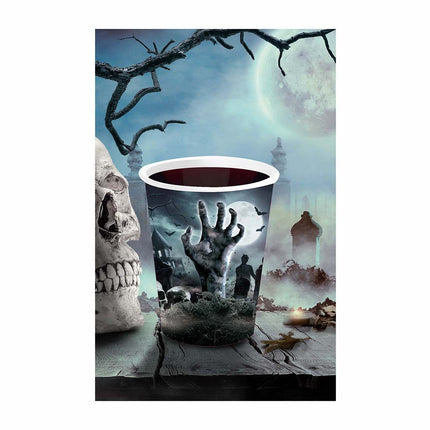 Vasos de Halloween Cementerio 355ml 6uds.