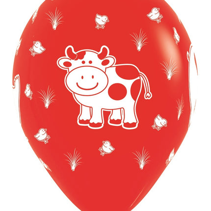 Globos Mezcla de Animales de Granja 30cm 25pcs