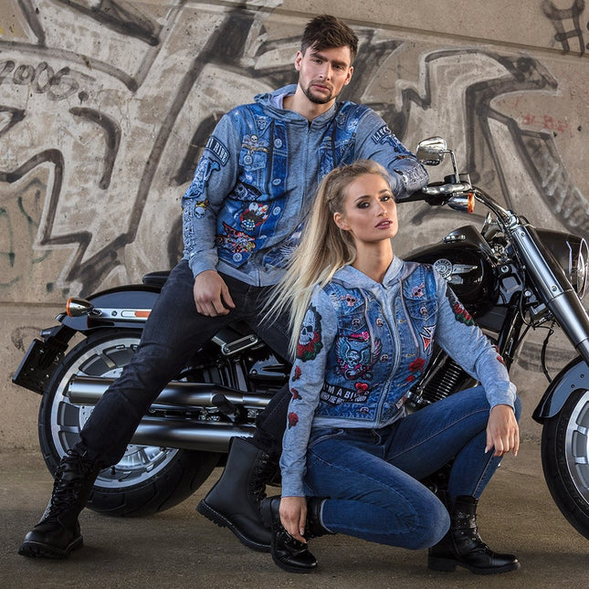 Camisa Hombres Biker Foto Realista